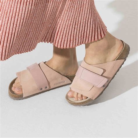 Buy Pink Kyoto Soft Footbed Nubuck/Suede Leather Online in India ...