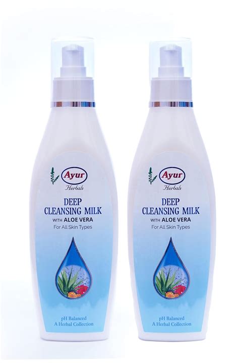 Buy Ayur Herbal Deep Pore Cleansing Milk 200ml Pack of 4 Online at Low ...