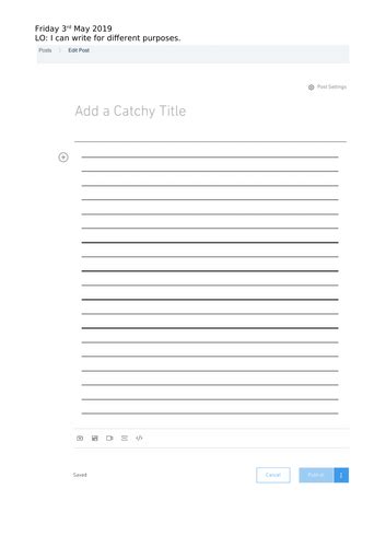 Image result for Blog Tutorial Template