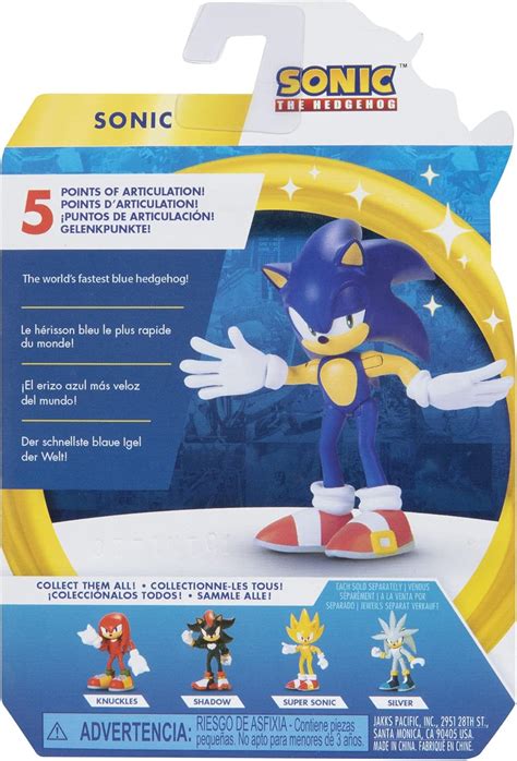 Sonic The Hedgehog Modern Sonic 2.5-Inch Action Figure Collectible Toy ...