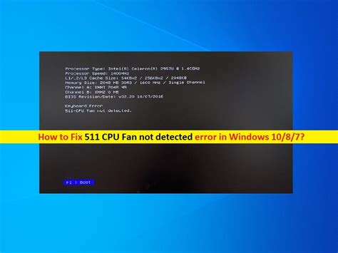 ᐅ Solucionar CPU FAN ERROR al encender el PC