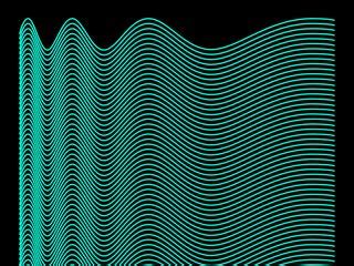 Download wallpaper 320x240 waves, lines, black background, sinusoid ...