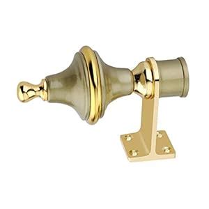 ProHard Rich Golden Design 1 Inch Curtain Brackets/Knobs Set | Parda ...