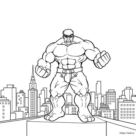 Incredible Hulk Coloring Page