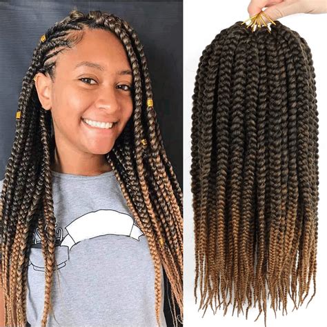 Buy Hayalisha 6 Packs 18 Inch Box Braids Crochet Braids Easy Box Braid ...