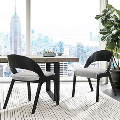 Buy Armen Living Polly Mid-Century Modern Dining Accent Chairs Finish ...
