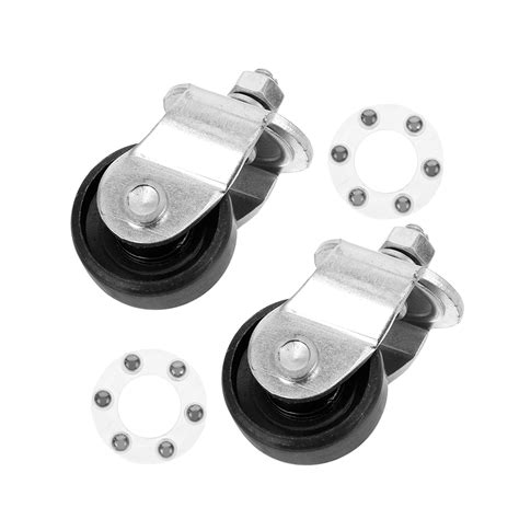OUNONA Replacement Floor Jack Casters Multi Steel for Furniture Easy ...