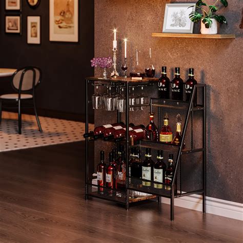 Snapklik.com : Versatile Liquor Stand For Home Bar, Wine Rack ...