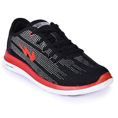 Campus Men's Battle X-10 Black Mesh Running Shoes, UK 10 : Amazon.in ...
