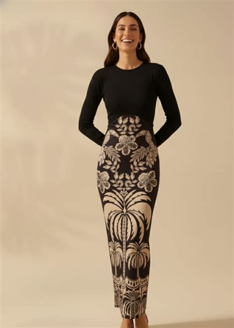 Black Full Sleeve Stretchable Maxi Dress – WomanLikeU