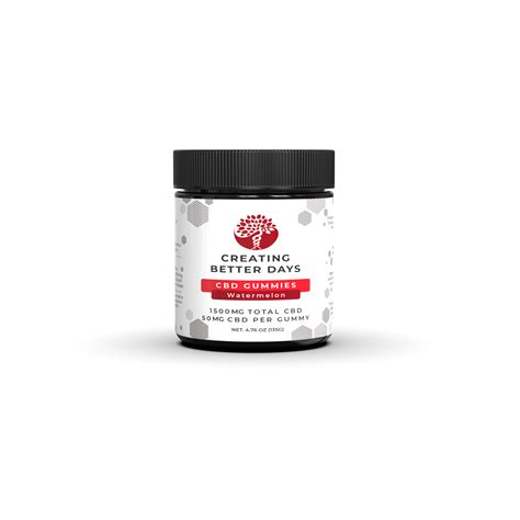 Buy Watermelon CBD Gummies 1500 MG | Creating Better Days