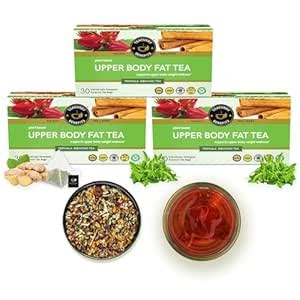 TEACURRY Upper Body Fat Burn Tea (3 Month Pack | 90 Tea Bags) - Helps ...