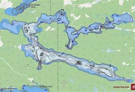 Image result for La Cloche Lake Depth Map
