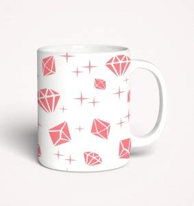 Shopalcon Beautiful Pink Diamond Style Attractive for Coffee or Tea ...