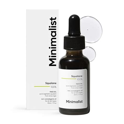 Minimalist Squalane 100% (Plant Derived) Super-Lightweight Face Oil ...