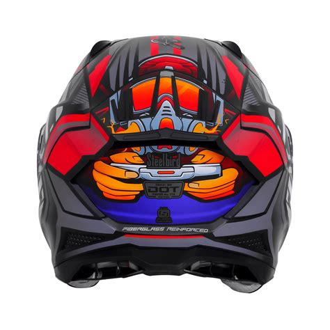 Steelbird Sbh 61 Sxe Sp2 Black Red Full Face Helmet – Sparkly Helmets