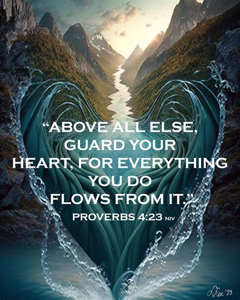 Guard Your Heart DIGITAL PRINT Proverbs 4:23 Bible - Etsy