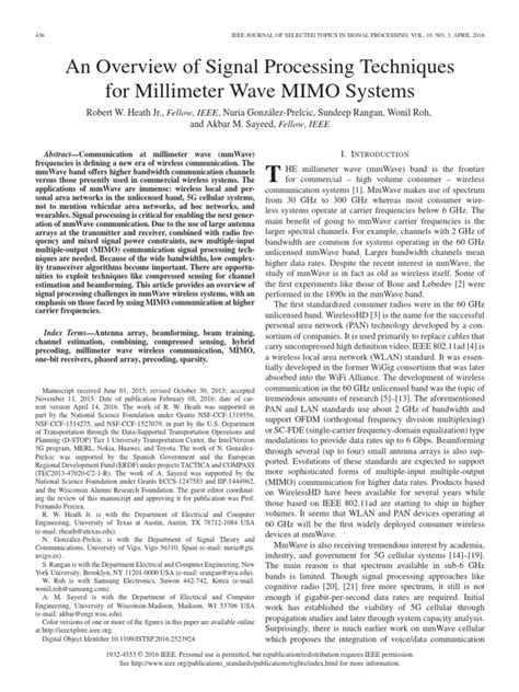 Image result for Mimo Signal Processing Technologies