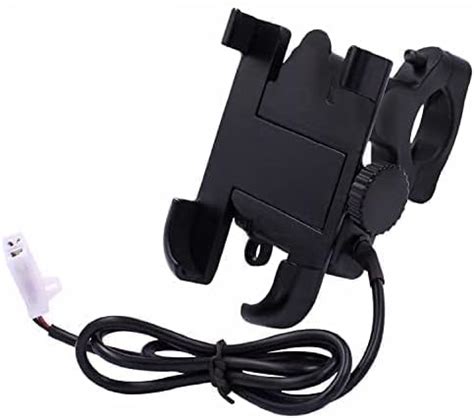 BKN® Metal Bike & Scooty360 Degree Rotating Mobile Holder with USB ...