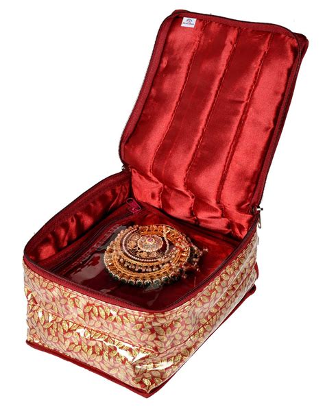 Heart Home Laminated Leaf Design Jewellery Organizer With 10 ...