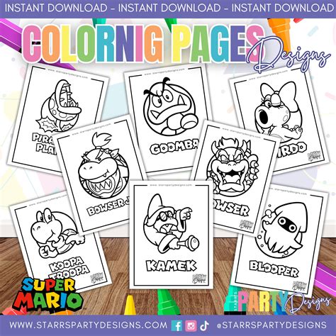 Evil Mario Coloring Pages 的图像结果