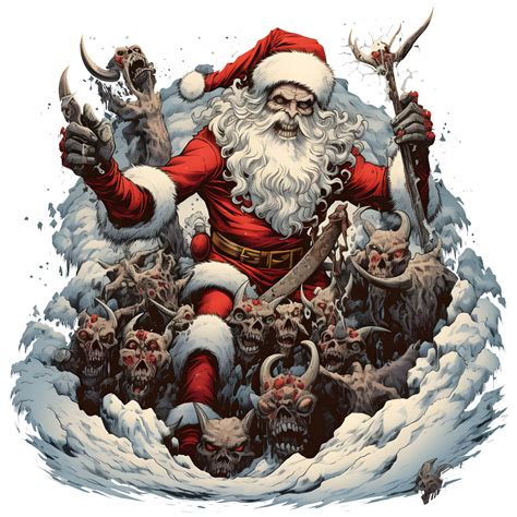 Evil Santa Claus Png,sinister Santa Png,dark Christmas Santa Graphics ...