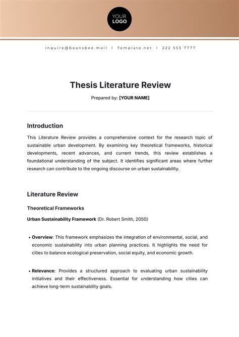Literature Review Template How To Write A Literature Review: Guide,