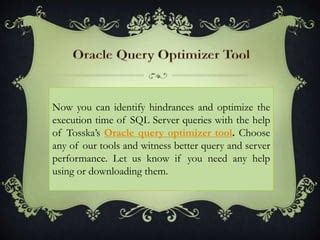 Image result for Advanced SQL Query Optimization in Oracle