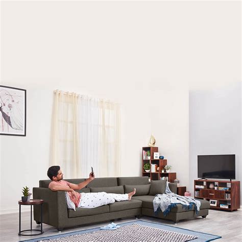 Wakefit Sofa Set for Living Room | 3 Year Warranty | L Shape Sofa, Sofa ...