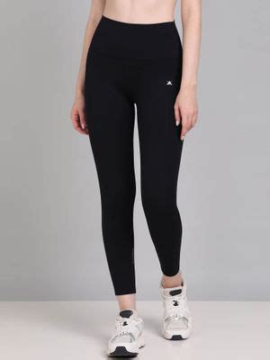 Buy Kobo Black Ankle Length Sports Leggings Online