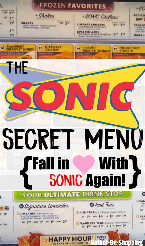 Image result for Sonic Drive-In Secret Menu
