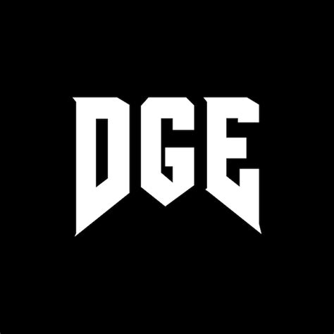 Dge letter logo design for technology company dge logo design black and ...