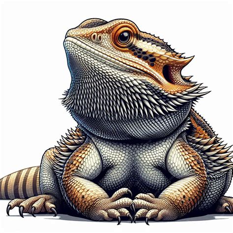 Premium Vector | Cute Bearded Dragon vector cartoon illustration