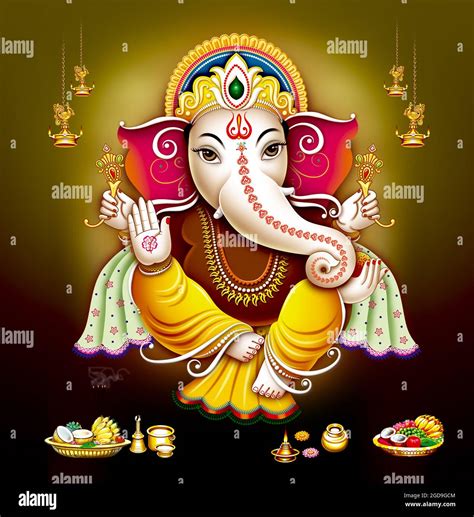 Hindu god bala ganesh hi-res stock photography and images - Alamy
