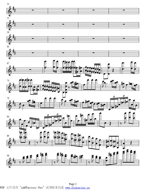 D大调小提琴协奏曲 Op.61第一乐章（六）_总谱_搜谱网