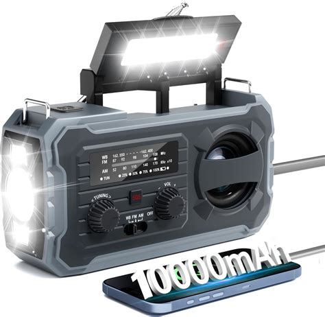 Hand Crank Emergency Radio 10000mah Weather Radio With Am Fm ...