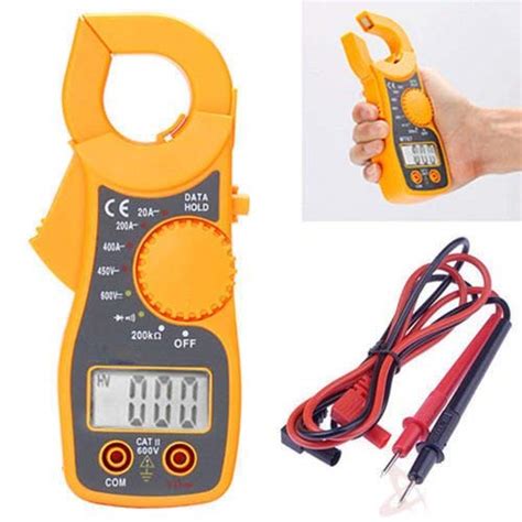 Tools.Shop Portable LCD Digital Clamp Ampere AC DC Voltage Multi Meter ...