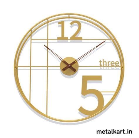 Minimalistic Elegance Mono Circular Metal Wall Clock (24 x 24 Inches ...