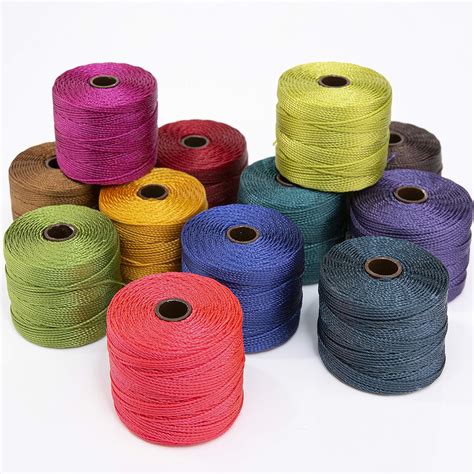 12 Super-lon #18 Cord Mix Ideal for Stringing Beading Crochet and Micro ...
