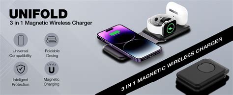UNIGEN® Audio Unifold 3-in-1 Foldable Wireless Charger | Wireless Fast ...
