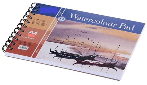 Kreative Kraft A4 Watercolor Drawing Book – 24 Sheets, Spiral Bound ...