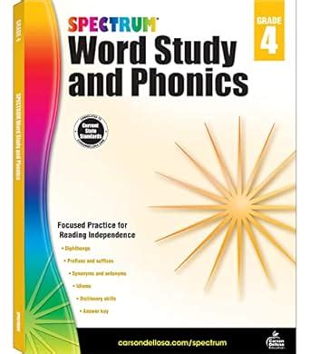 Spectrum Word Study and Phonics, Grade 4 : Spectrum: Amazon.in: Books