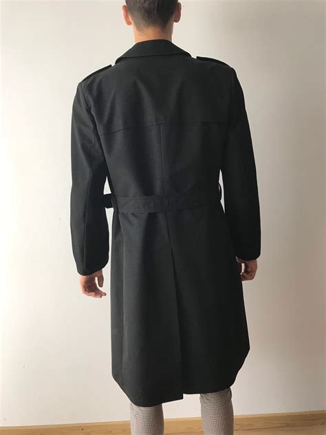 Vintage Mens Trench Coat Classic Gentleman's Trench Coat - Etsy