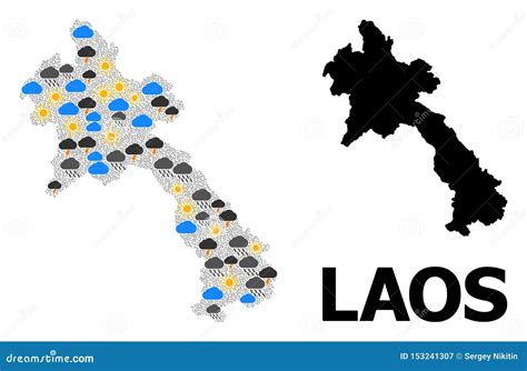 Climate Pattern Map of Laos Stock Illustration - Illustration of pattern, laos: 153241307
