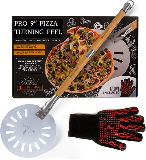 Amazon.com: Turning Pizza Peel | 9" Pizza Paddle for Pizza Oven with ...