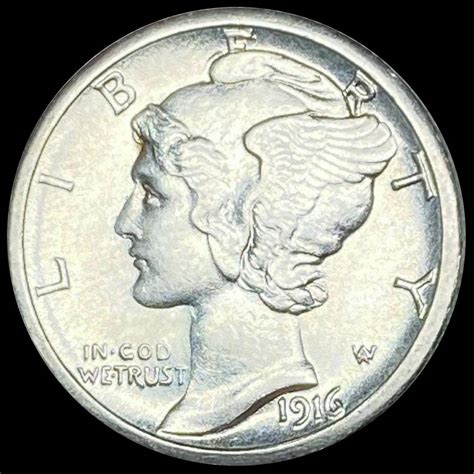 1916 S Mercury Dime Uncirculated
