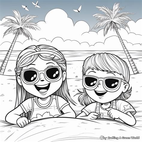 Spring Break Coloring Pages - Free & Printable!