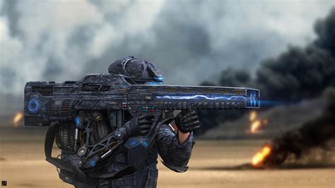#474381 military, weapon, science fiction, futuristic, artwork, soldier ...