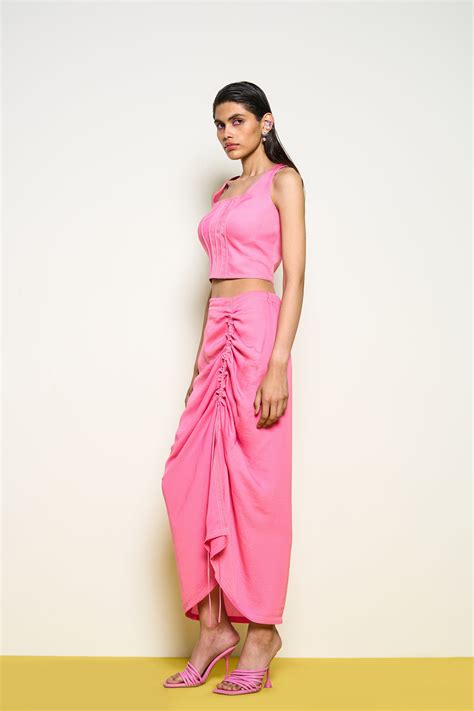 Pooja Rajgarhia Gupta - Pink Ladybug Skirt - Elahe