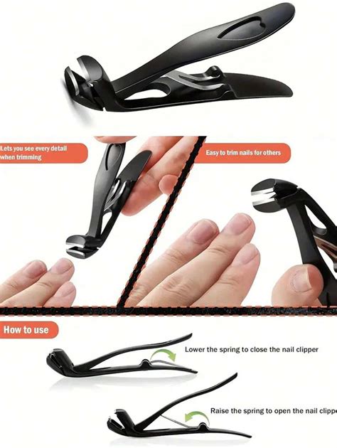 Stainless Steel Nail Clippers, Thickened Nail Scissors, Ergonomic Heavy ...